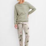 CALIDA Pigiama Donna Lungo Swiss Cottone Estivo ART. 46453 42/44 / Verde