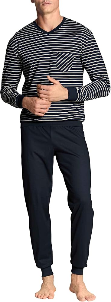 calida-pigiami-uomo-100mas-1.jpg CALIDA Relax Imprint 3 Set di Pigiama, Zaffiro Scuro, XXL Uomo : Amazon.it: Moda - immagine 1