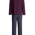 CALIDA Pigiama Uomo Lungo Cotone Invernale 46/48 / Bordeaux