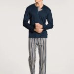 Calida 42865 Relax Choice. Pigiama da uomo serafino in cotone Supima