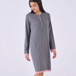 Camicia da notte caldo cotone pois – pigiamiamoci