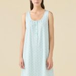 NOI DI NOTTE Camicia da Notte Donna Estiva Cotone ART. LA003565 S / Acqua