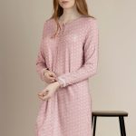 Camicia da notte invernale Donna in viscosa aperta 61446