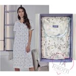 Camicia da notte taglie curvy estiva serafino Linclalor art 74467