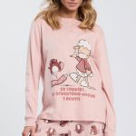 Pigiama lungo Happy People rosa