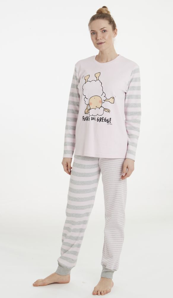 happy-people-pigiami-329qpv-1.jpg Pigiama Donna Girocollo Con Polsino Happy People 5466 Caldo Cotone I.T.C. | Vacchetti - immagine 1