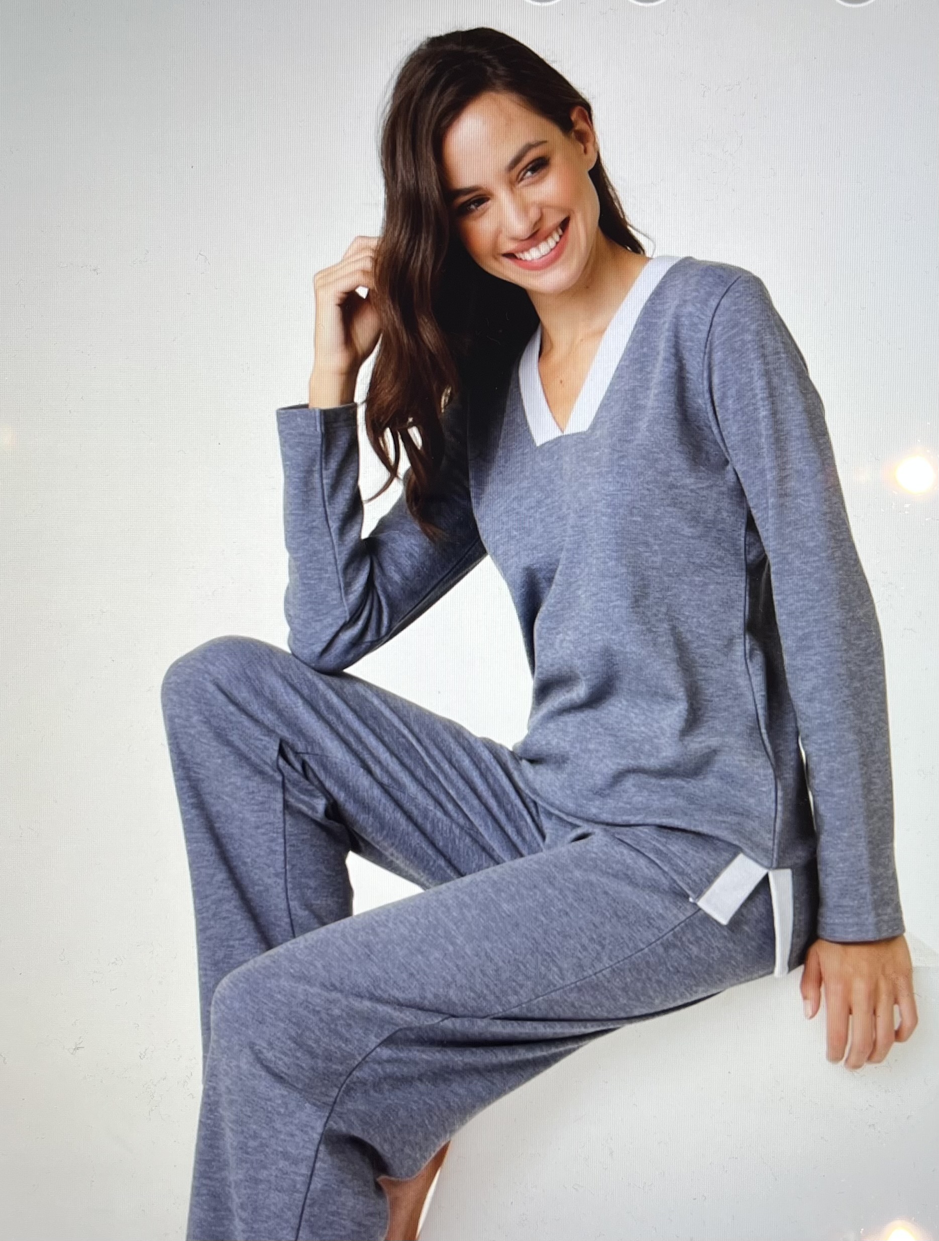 lovable-pigiami-donna-555ysl-1.jpg Pigiama donna manica lunga Lovable - immagine 1