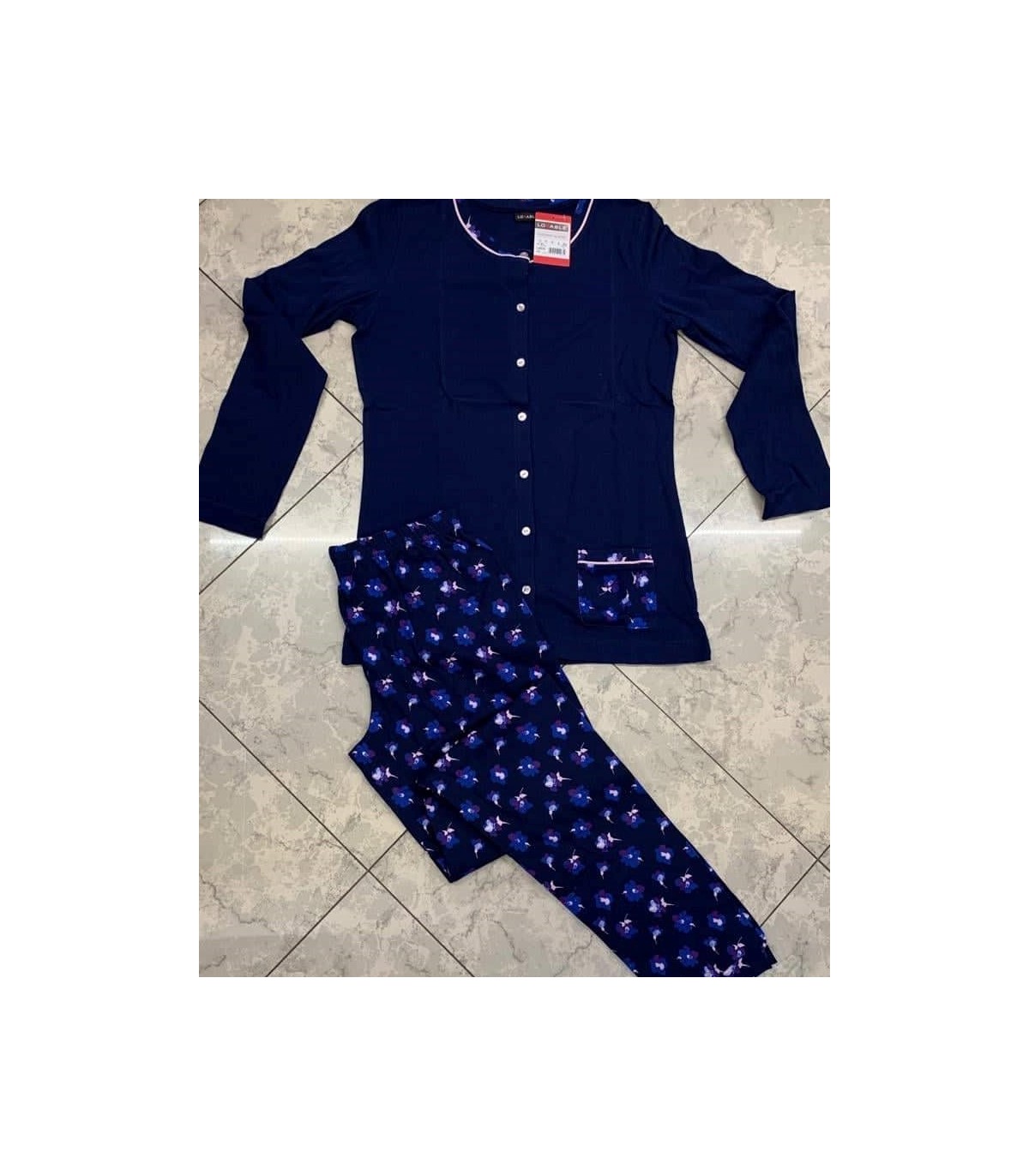lovable-pigiami-donna-589tfm-1.jpg LOVABLE PIGIAMA DONNA M/LUNGA IN CALDO COTONE ART.L08OD - immagine 1