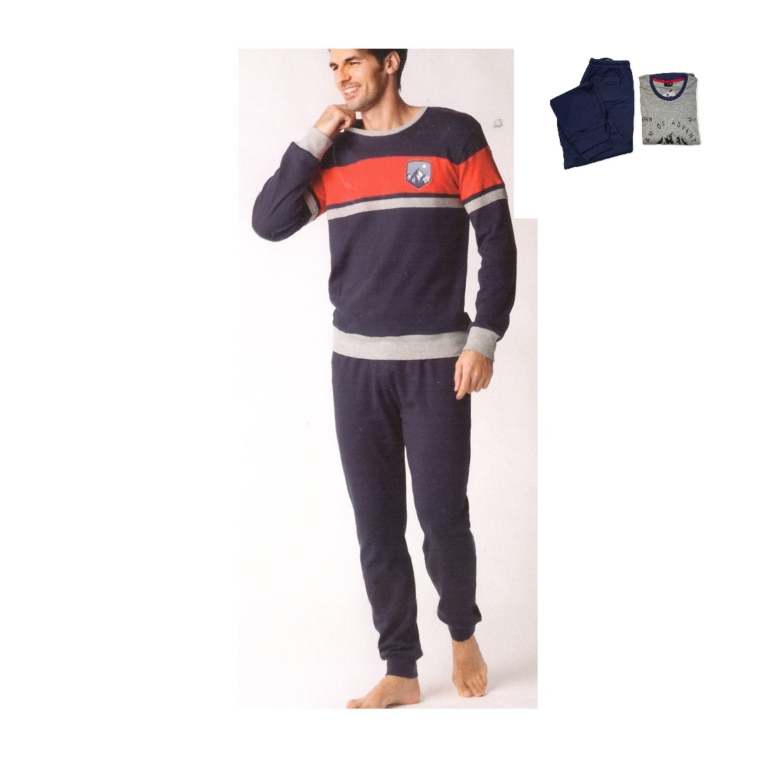 lovable-pigiami-uomo-095mbg-1.jpg Pigiama Uomo Lovable Interlock Caldo Cotone L0BM0 | eBay - immagine 1