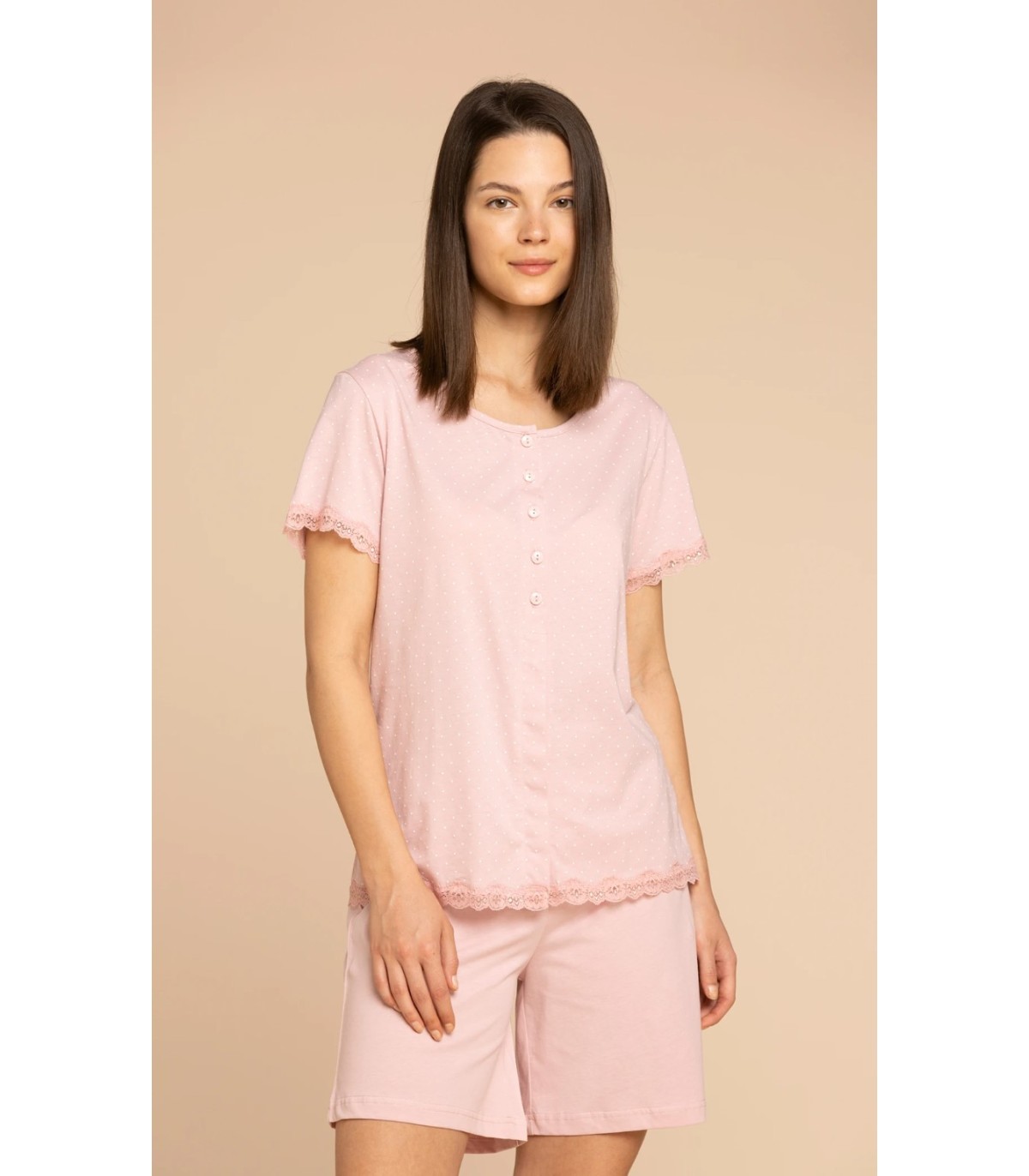 noidinotte-pigiami-392azn-1.jpg NOIDINOTTE PIGIAMA DONNA CORTO COTONE ART.FA8580 - immagine 1