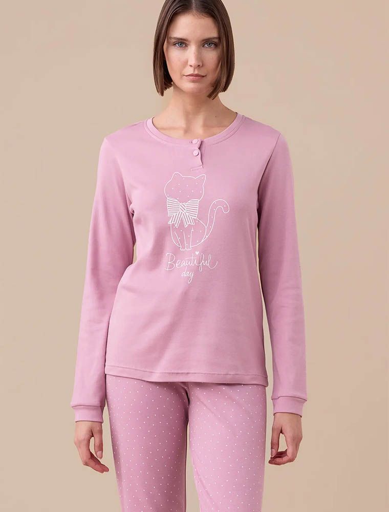 noidinotte-pigiami-855rih-1.jpg Pigiama lungo Noidinotte rosa - immagine 1