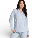 Pigiama Donna Lungo in Modal Aperto Davanti Love and Bra Art.105799