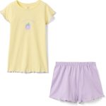 OVS Kids Pigiama Corto in Puro Cotone Multicolor da Bambina Regular Fit : Amazon.it: Moda