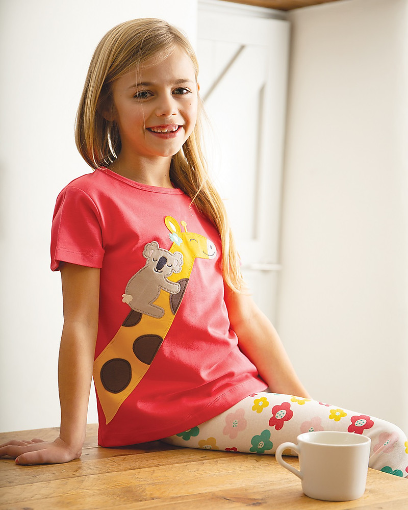 pigiama-bimba-002dgw-1.jpg Frugi Pigiama Bimba Lila Giraffa/Rosso Anguria bambina - immagine 1