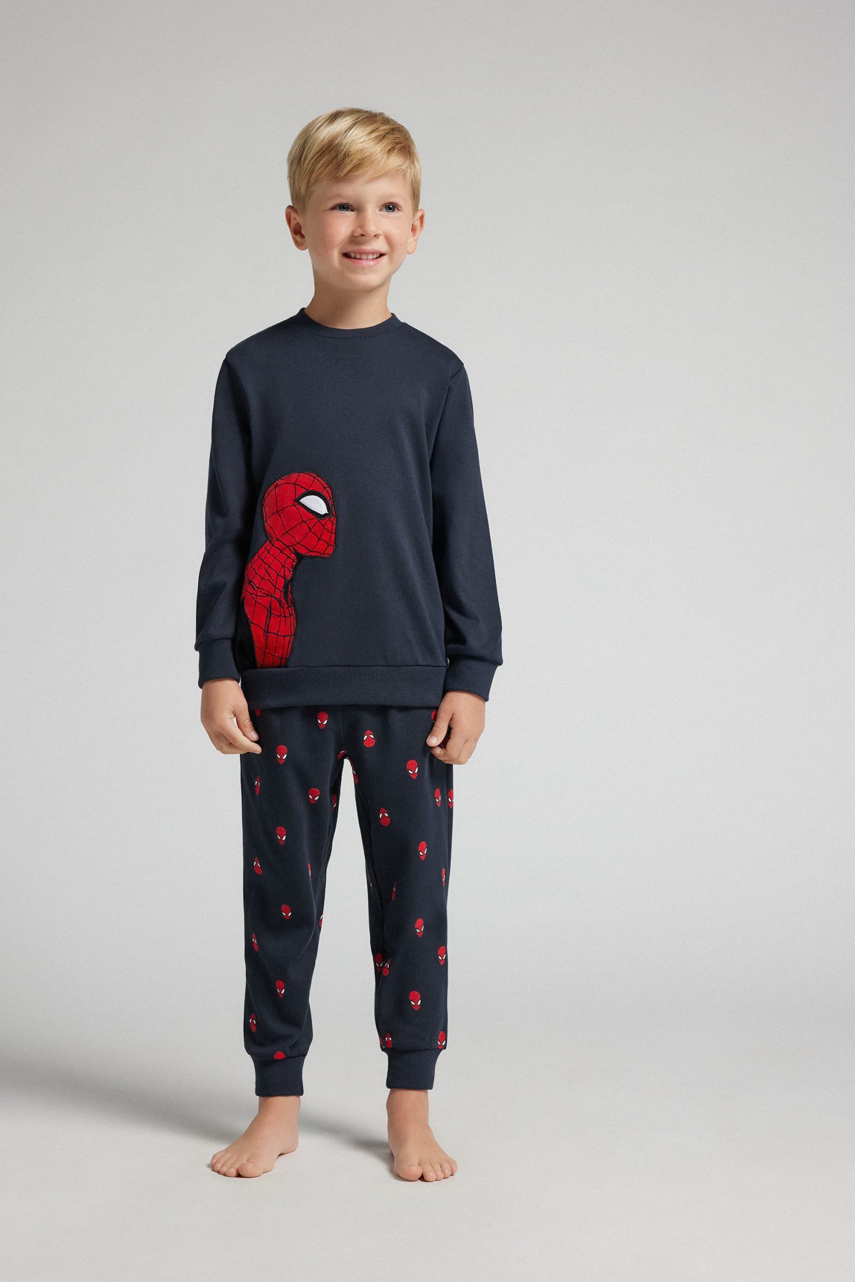 pigiama-bimbo-185gko-1.jpg Pigiama Lungo Bambino in Cotone Marvel Spider man - immagine 1