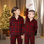 Pigiama Bimbo E Bimba TARTAN 8/9 ANNI In Flanella By Maestri Cotonieri (Natale)