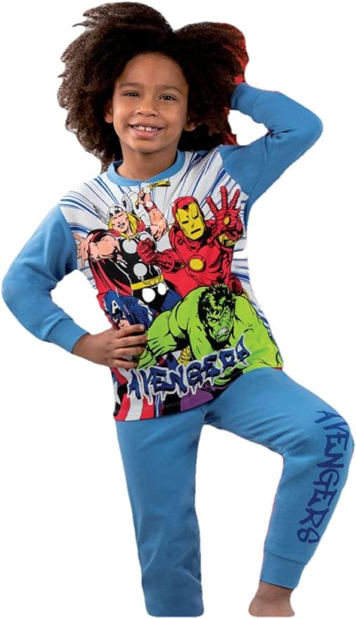 pigiama-bimbo-517xdk-1.jpg Sabor Pigiama Bambino Manica Lunga in Cotone Interlock Avengers - immagine 1