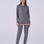 Pigiama donna caldo cotone Pois – pigiamiamoci