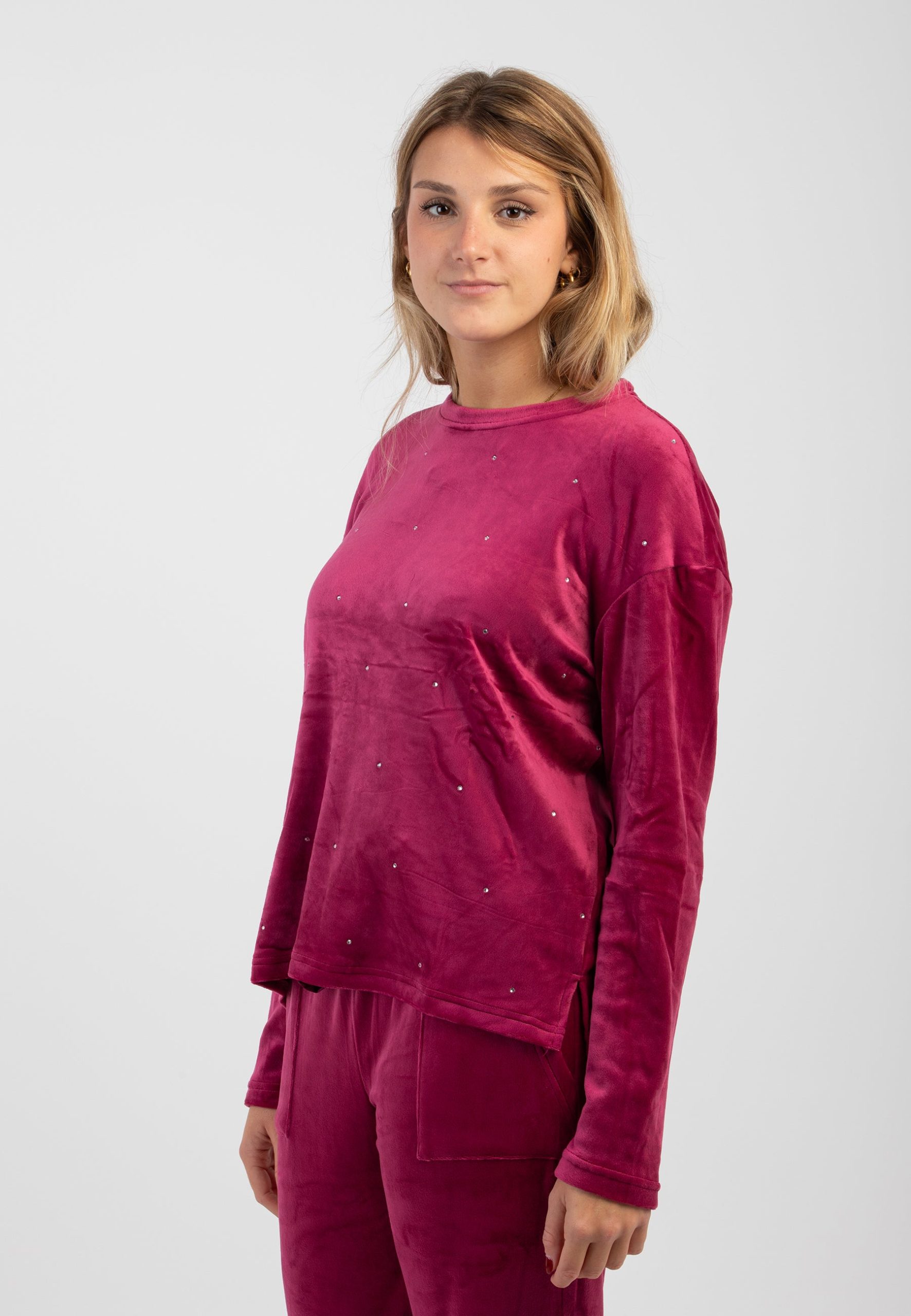pigiama-ciniglia-donna-194rth-1.jpg Pigiama Donna Ciniglia Felpata NOI DI NOTTE FA008868 XS / Fuxia - immagine 1