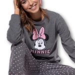 Pigiama donna con applicazione in ciniglia Disney