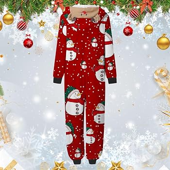 pigiama-di-natale-096shm-1.jpg Fannyfuny Pigiama Invernale Caldo Cotone Tuta con Cappuccio Natalizio Pigiami Coordinati Famiglia Pigiama Natale Famiglia Pile Pigiama Tutone Uomo Natale Famiglia per papà Mamma Bambini Bambino : Amazon.it: Moda - immagine 1