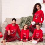 Pigiami Christmas Family di Oronero (Pigiami di Natale per tutta la famiglia)