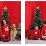 Pigiami Teddy Christmas Family di Oronero (Pigiami di Natale per tutta la famiglia)