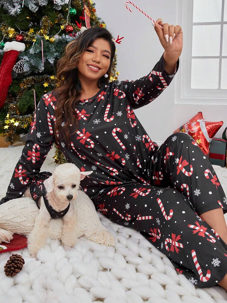 pigiama-di-natale-664sgw-1.jpg Set pigiama natalizio oversize, abbigliamento autunno inverno | SHEIN ITALIA - immagine 1