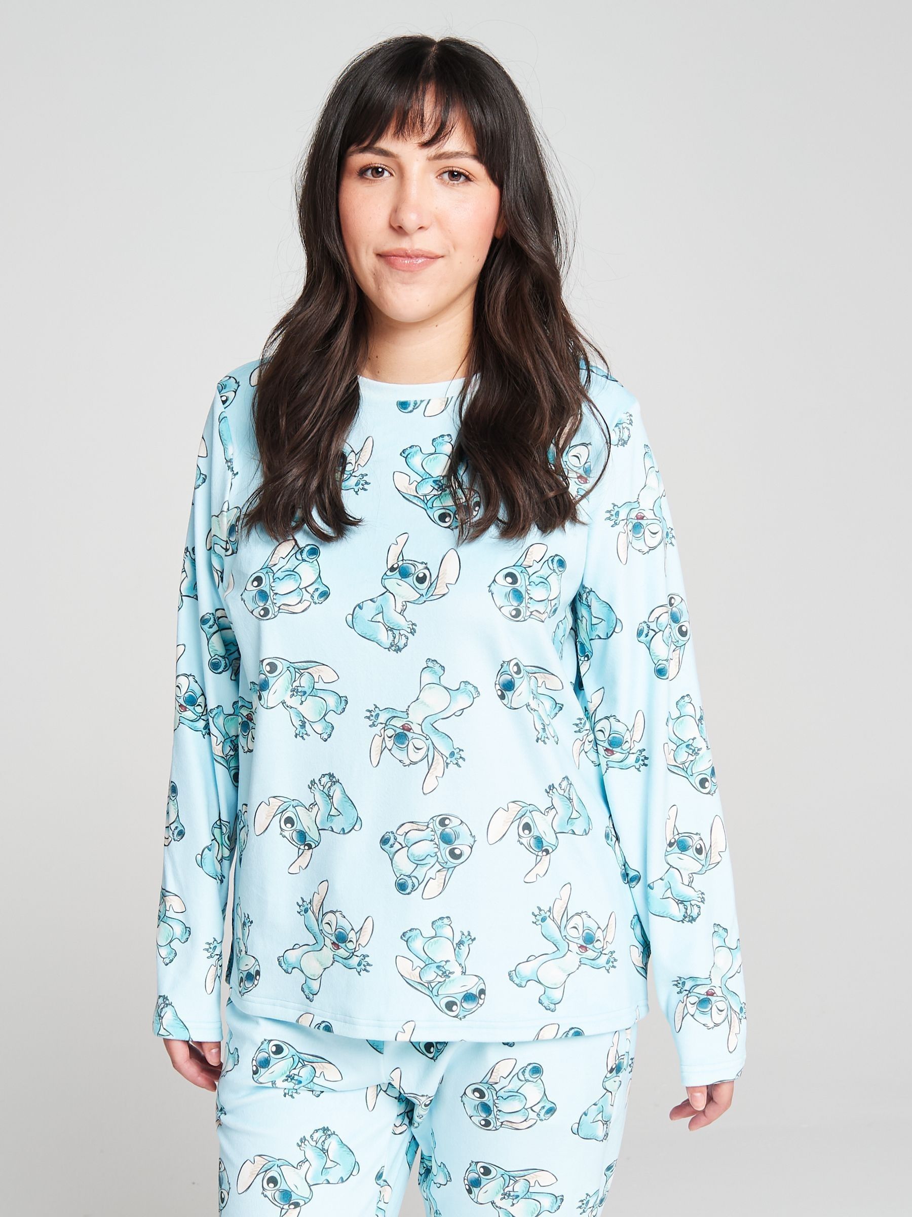 pigiama-di-stitch-026vym-1.jpg Acquista Brand Threads Lilo & Stitch Pigiama in pile con cuciture Set da Next Italy - immagine 1
