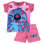Pigiama Estivo Stitch Disney T Shirt maniche corte Short 100% CO LIL 23 0176R | eBay