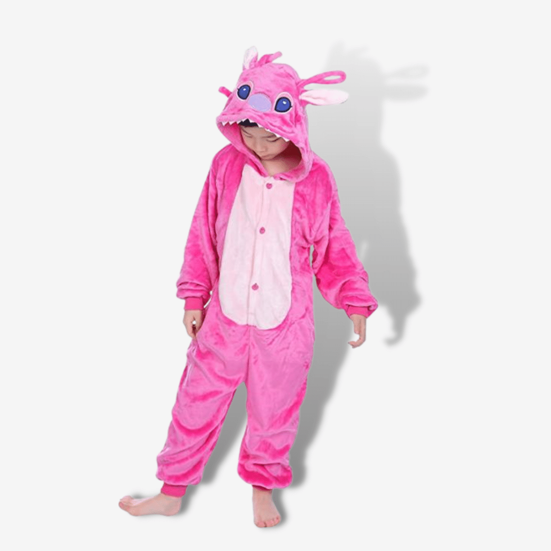 pigiama-di-stitch-601mxe.png Pigiama Intero Stitch Rosa Bambina - immagine 1