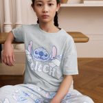 Next Pigiama 'Disney Lilo and Stitch' in Grigio Chiaro | ABOUT YOU