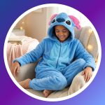 Disney Stitch Pigiama per Ragazze, Pigiama Intero con Cappuccio 3D Design Morbido, Regalo per Bambina e Adolescenti, Taglie 6 a 12 Anni (IT, età, 6 Anni, Regular, Blu) : Amazon.it: Moda