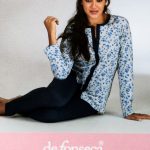 Pigiama Donna De Fonseca Lungo 100% Cotone Manica Lunga Leggero Con Bottoni – Italia Magazzini
