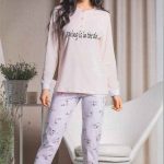 PIGIAMA DONNA RAGAZZA PURO COTONE LEGGERO FIORI ROSSOPORPORA ART. CERONNE