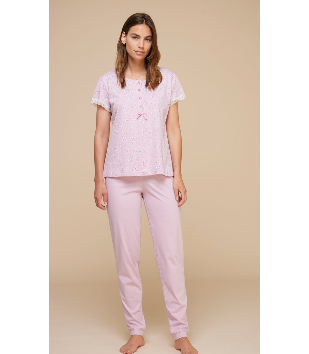 pigiama-donna-estivo-cotone-218web-1.jpg NOIDINOTTE PIGIAMA DONNA COTONE M/CORTA ART.FA8555 - immagine 1