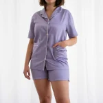 Pigiama Corto Donna in Raso di Cotone TC300 Minimal Purocotone.it