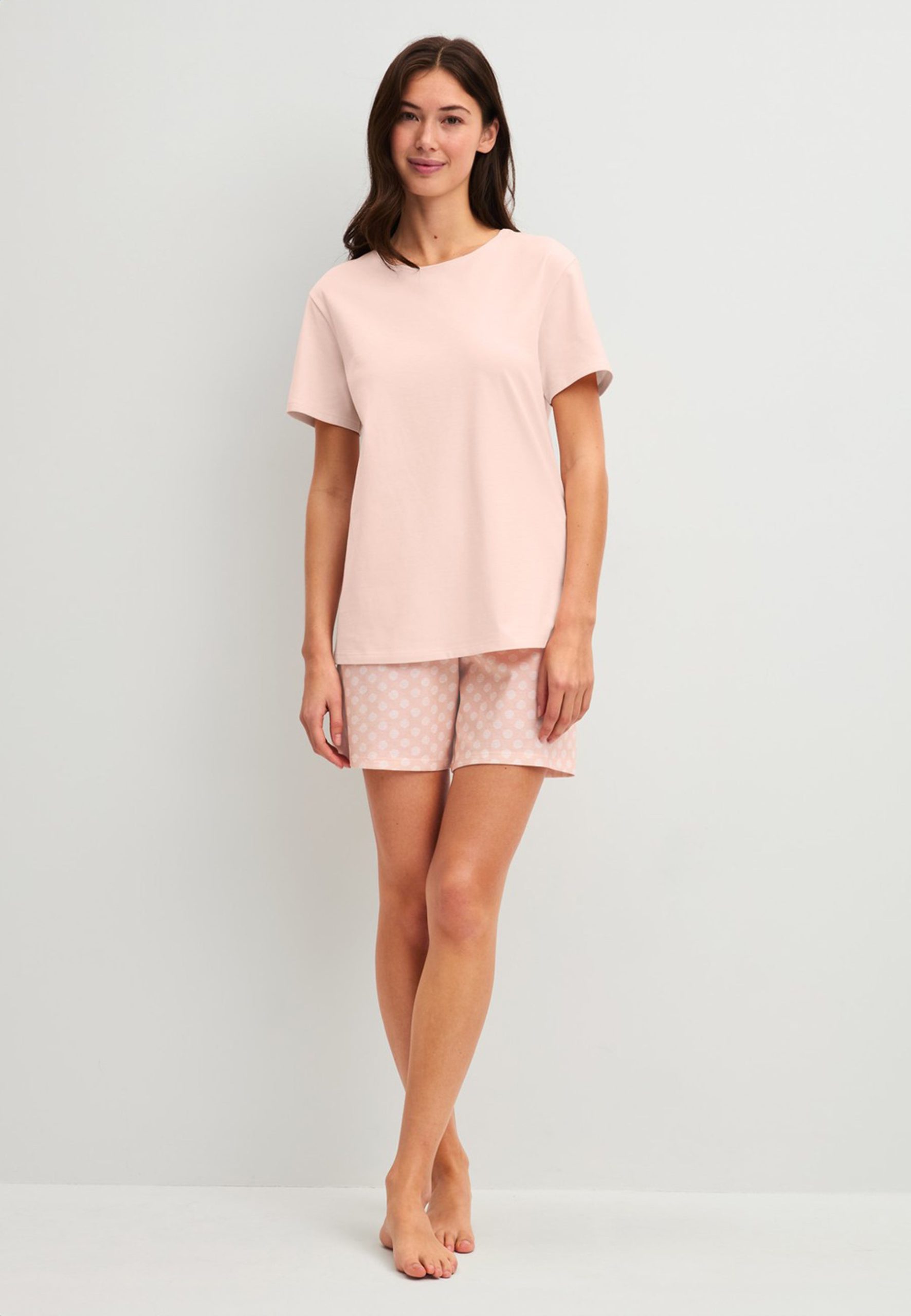 pigiama-donna-estivo-cotone-507koa-1.jpg CALIDA Pigiama Donna Corto Cotone Jersey Estivo ART. 45794 42/44 / Rosa - immagine 1