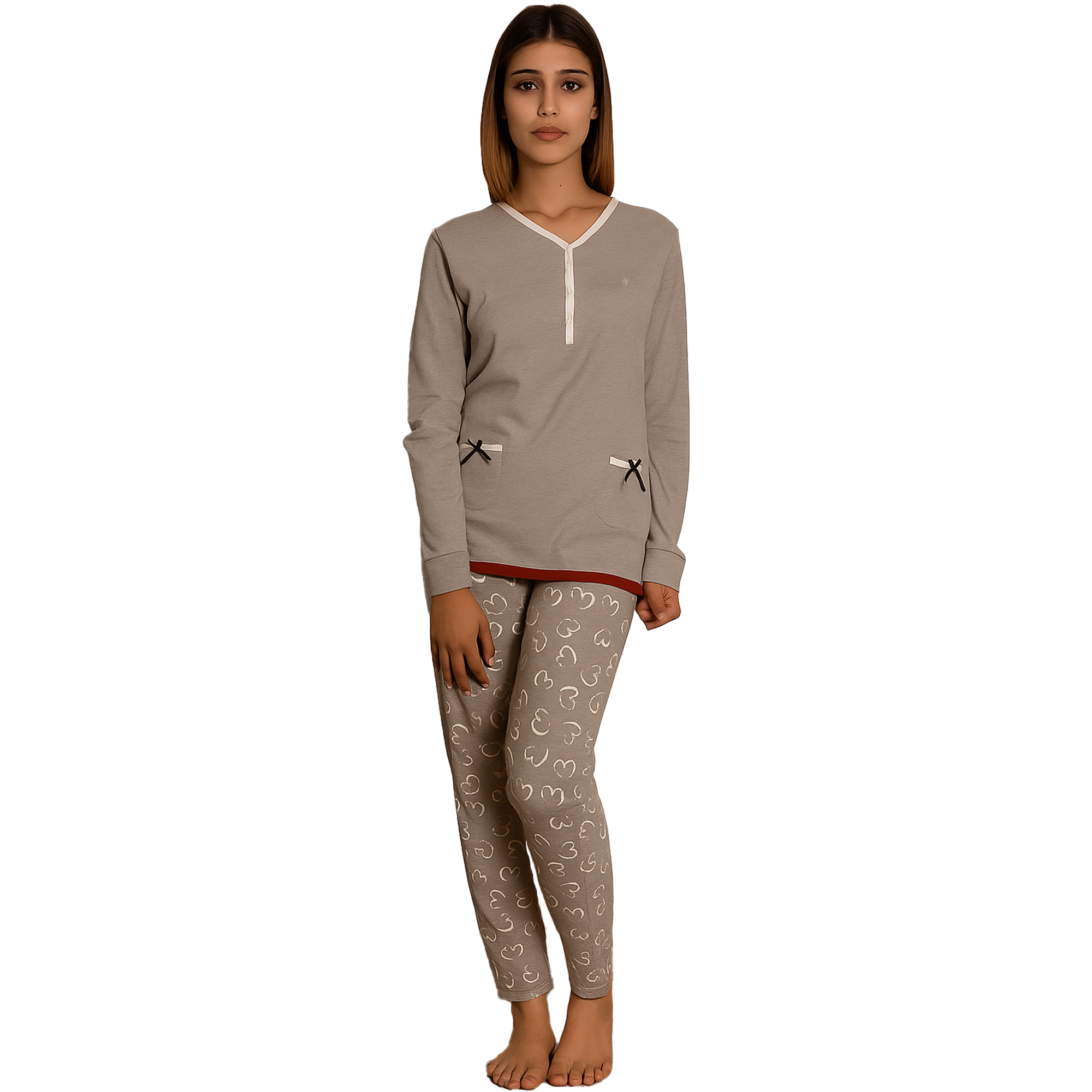 pigiama-donna-invernale-caldo-cotone-118ujn.png Pigiama Donna Invernale De Fonseca 100% Caldo Cotone Interlock Art. FR623 • Azzeta Shopping - immagine 1