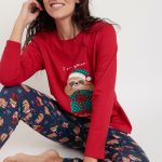 Pigiama Donna Invernale Natalizio di Admas in caldo cotone Art. 62908