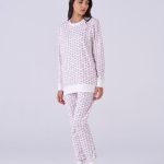 Pigiama donna caldo cotone girocollo cuori – pigiamiamoci