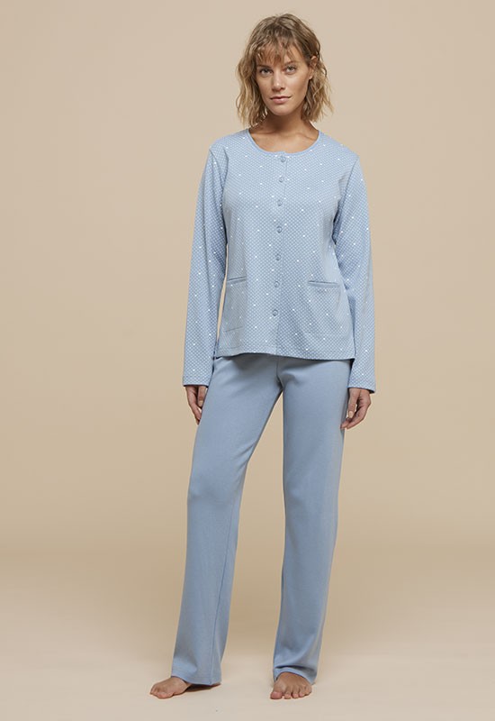 pigiama-donna-invernale-caldo-cotone-936bfd-1.jpg PIGIAMA DONNA CALDO COTONE APERTO DAVANTI FA8333 N.D.NOTTE - immagine 1