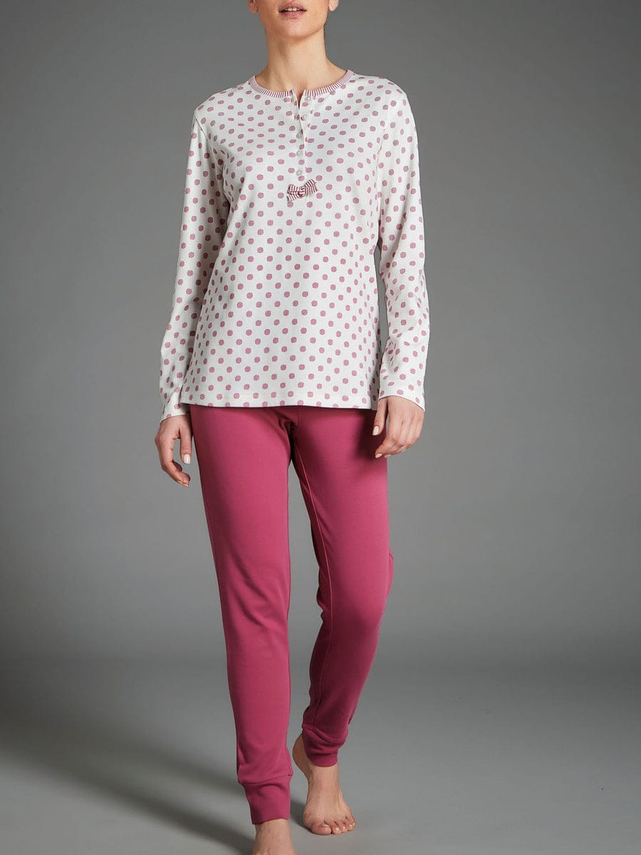 pigiama-donna-invernale-caldo-cotone-954cjz-1.jpg Pigiama donna invernale Ragno in 100% caldo cotone art. DA61N1 col. 066F - immagine 1