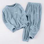 Pigiama Donna Invernale Pile Set Caldo Pigiami Felpato Due Pezzi Caldo Scollo V Flanella Pelosoe Pantaloni Taglie Forti Lovable E Morbido Tuta Pile 2 Pz Set Lounge Sleepwear Pigiama Uomo Caldo :