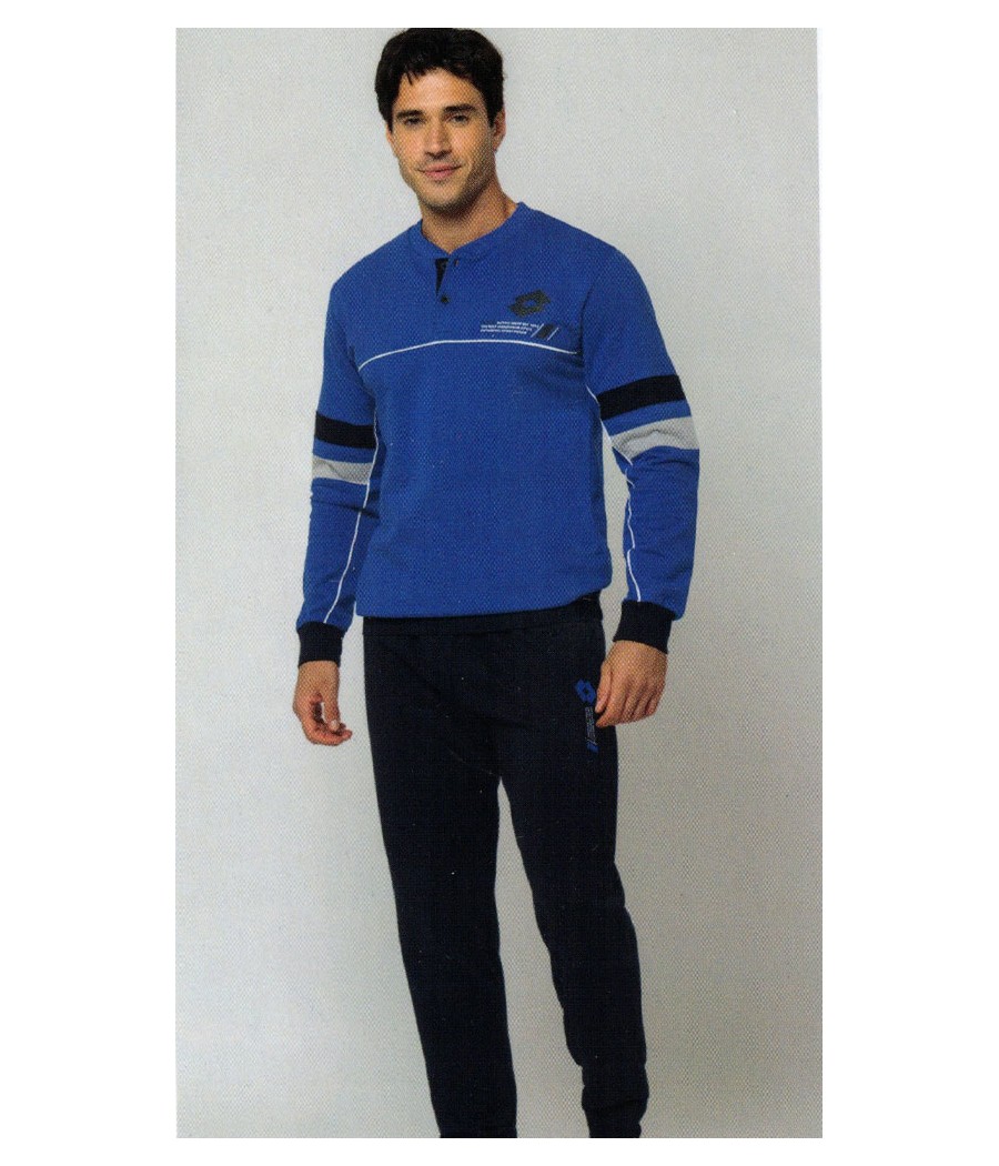 pigiama-felpato-uomo-124ovd-1.jpg PIGIAMA UOMO LP2118 FELPA LOTTO - immagine 1