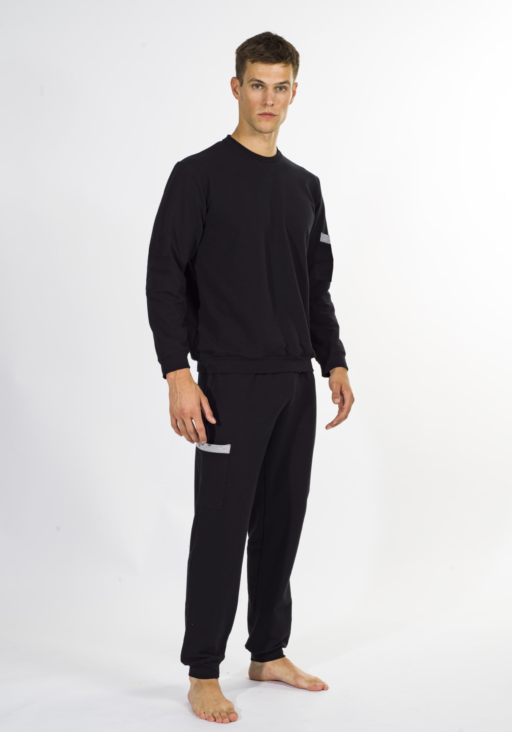 pigiama-felpato-uomo-313lim-1.jpg Tuta da Uomo in felpa cotone - immagine 1