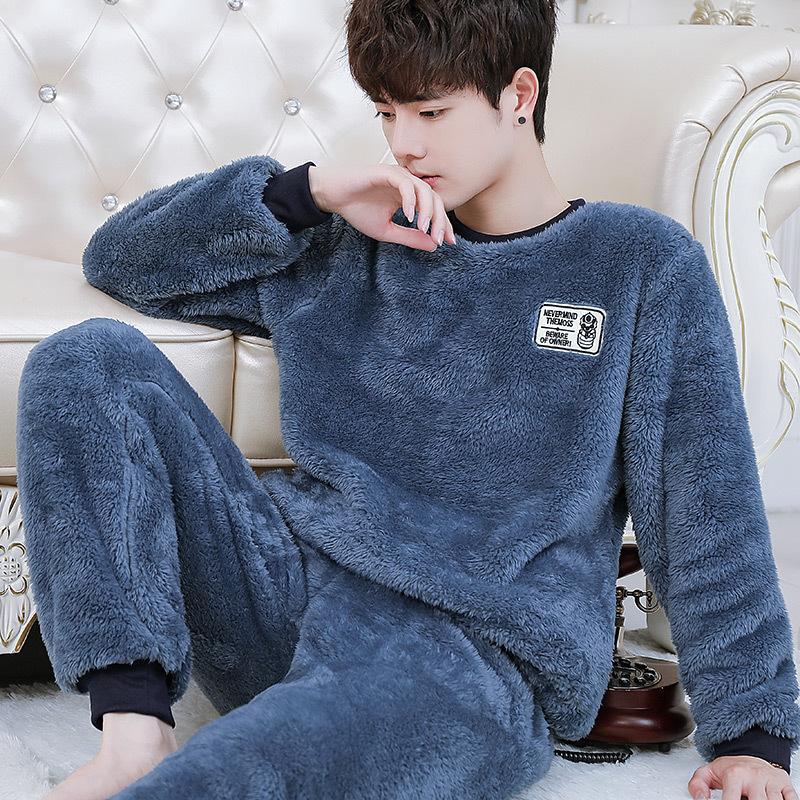 pigiama-flanella-uomo-856wej-1.jpg Acquista Pigiama di flanella da uomo Autunno Inverno Peluche addensato Pullover Corallo Peluche Caldo Abito casual da casa in Italia a partire da 22 | Joom - immagine 1