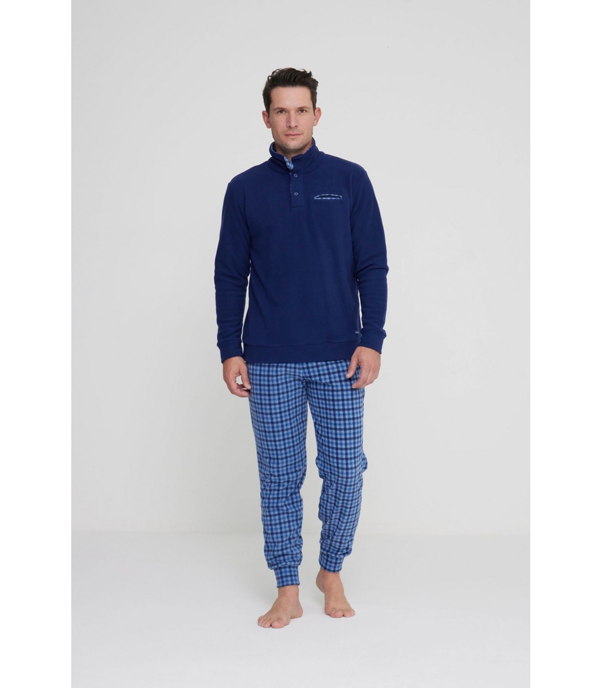 pigiama-in-pile-907ejr-1.jpg NOIDINOTTE PIGIAMA UOMO IN PILE ART.FC2957 - immagine 1