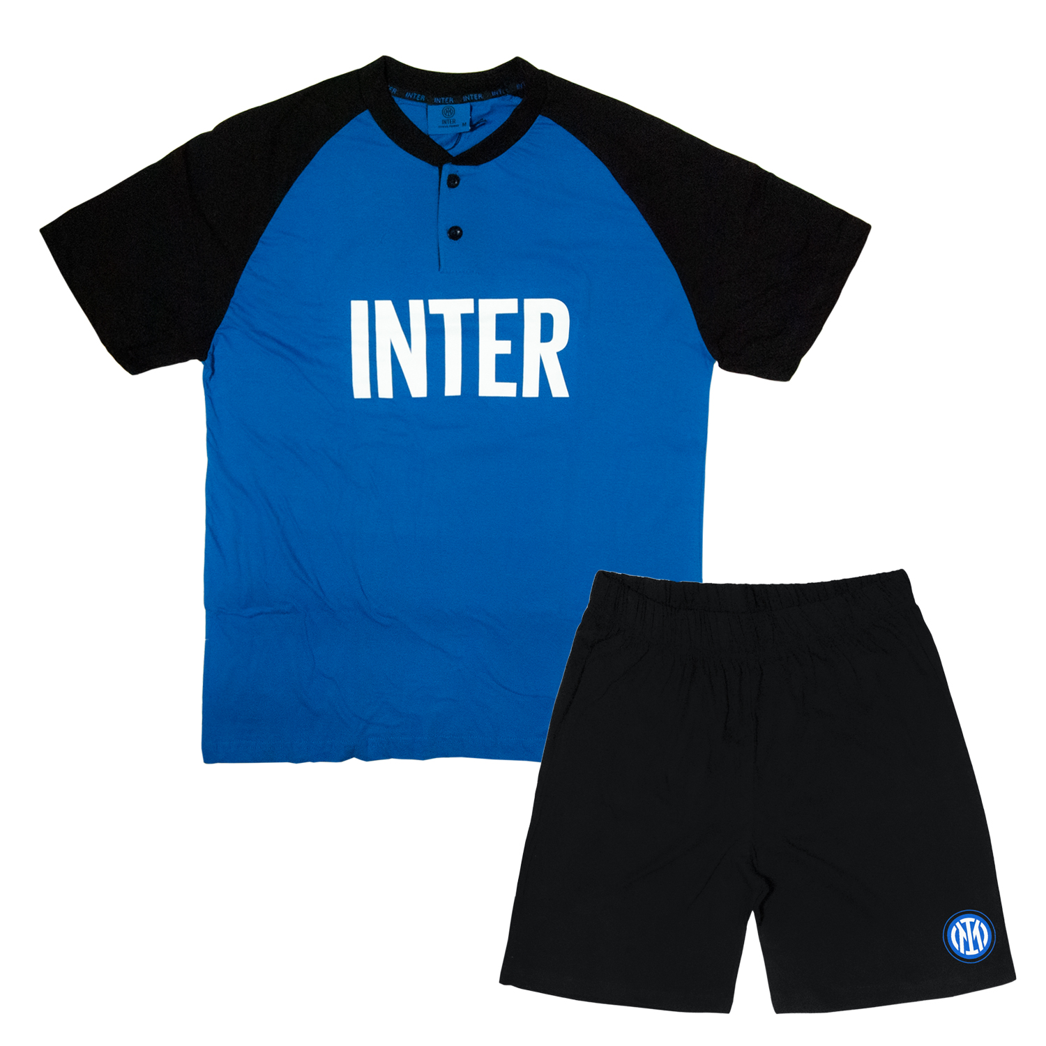 pigiama-inter-339ihu-1.jpg Pigiama Uomo INTER Prodotto Ufficiale Cotone 2 Modelli - immagine 1