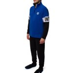 Pigiama invernale in pile nerazzurro da uomo con logo Inter